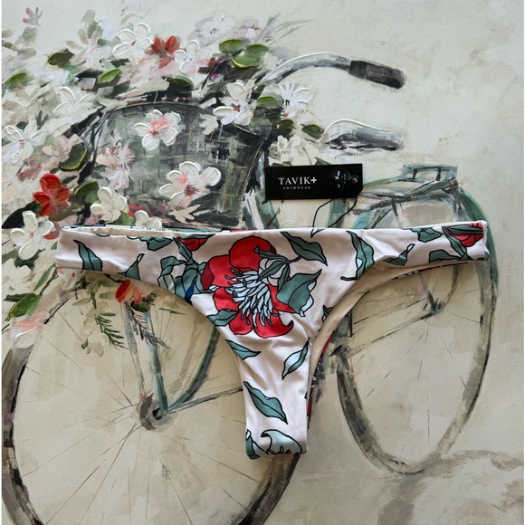 LAST PRICE ππ€TAVIK minimal coverage floral print swimming bottom π - Picture 1 of 8